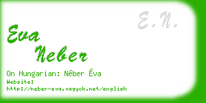 eva neber business card